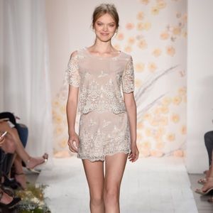 LC Lauren Conrad Runway Embroidered Top and Shorts